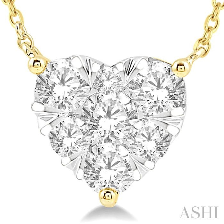 Heart Shape Lovebright Essential Diamond Necklace