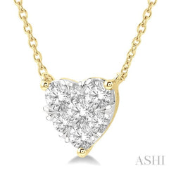 Heart Shape Lovebright Essential Diamond Necklace