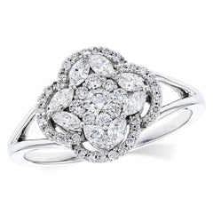 14KT Gold Ladies Diamond Fashion Ring