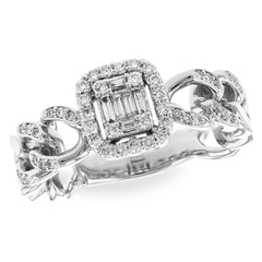 14KT Gold Ladies Diamond Fashion Ring