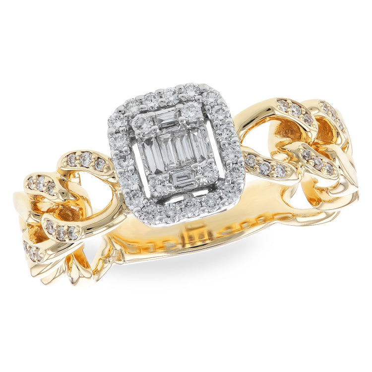 14KT Gold Ladies Diamond Fashion Ring