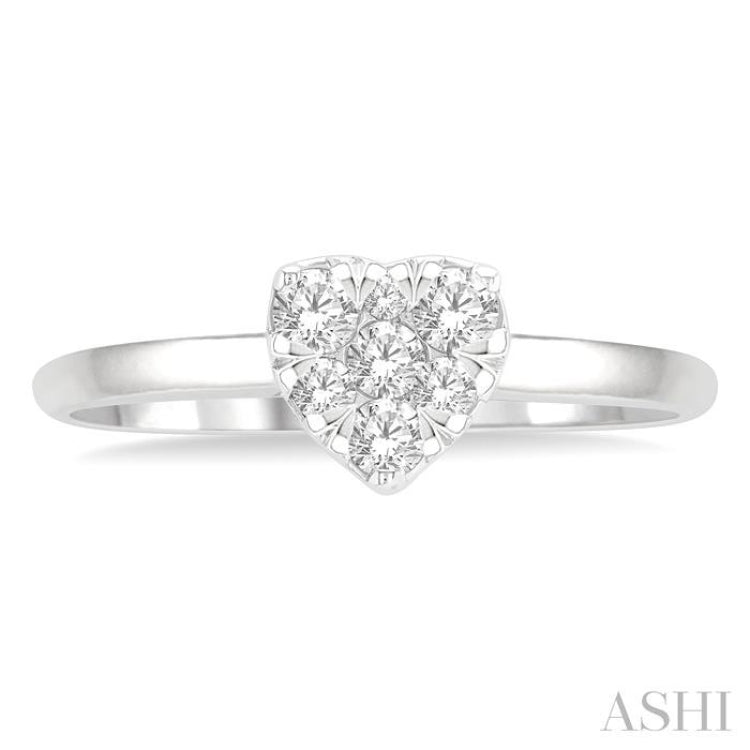 Heart Shape Lovebright Essential Diamond Engagement Ring