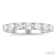 Oval Shape East-West Diamond Fashion Band