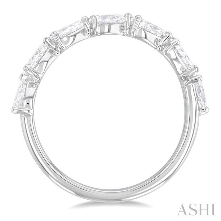 Pear Shape East-West Diamond Fashion Band