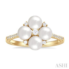 Pearl & Diamond Fashion Ring