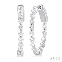 Inside-Out Diamond Hoop Earrings