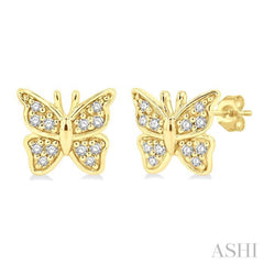 Butterfly Petite Diamond Fashion Earrings