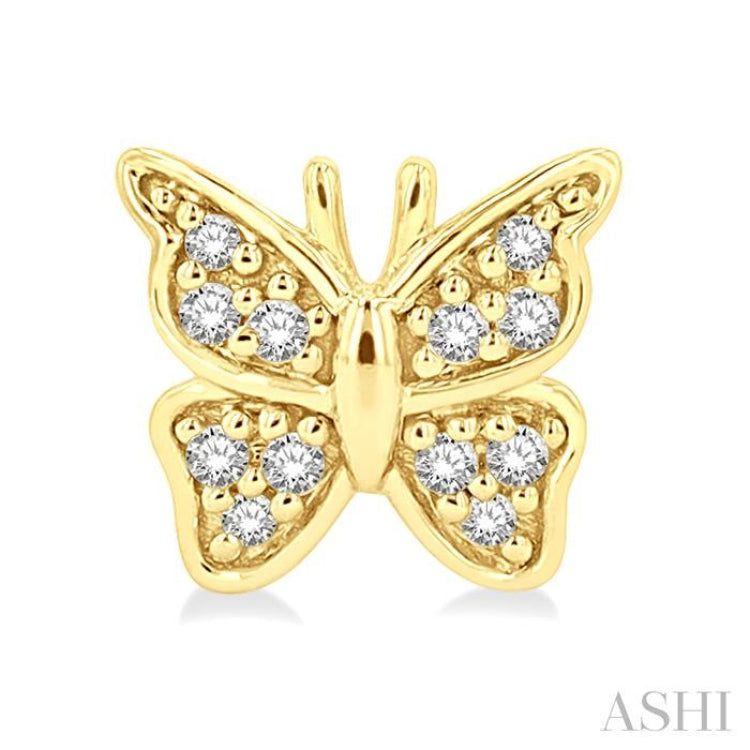 Butterfly Petite Diamond Fashion Earrings