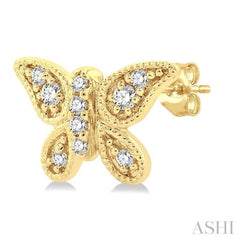 Butterfly Petite Diamond Fashion Earrings