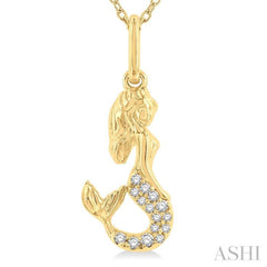 Mermaid Petite Diamond Fashion Pendant