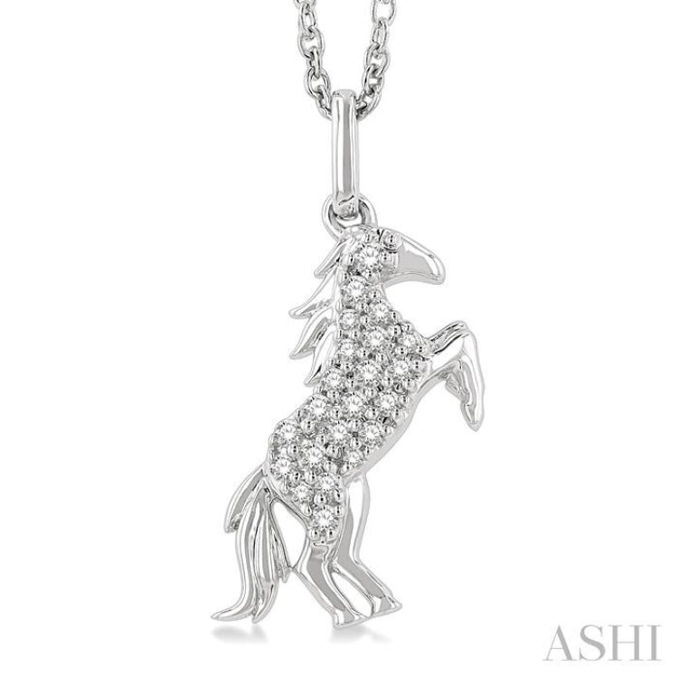 Horse Petite Diamond Fashion Pendant