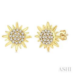 Sun Petite Diamond Fashion Earrings