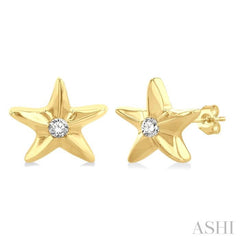 Starfish Petite Diamond Fashion Earrings