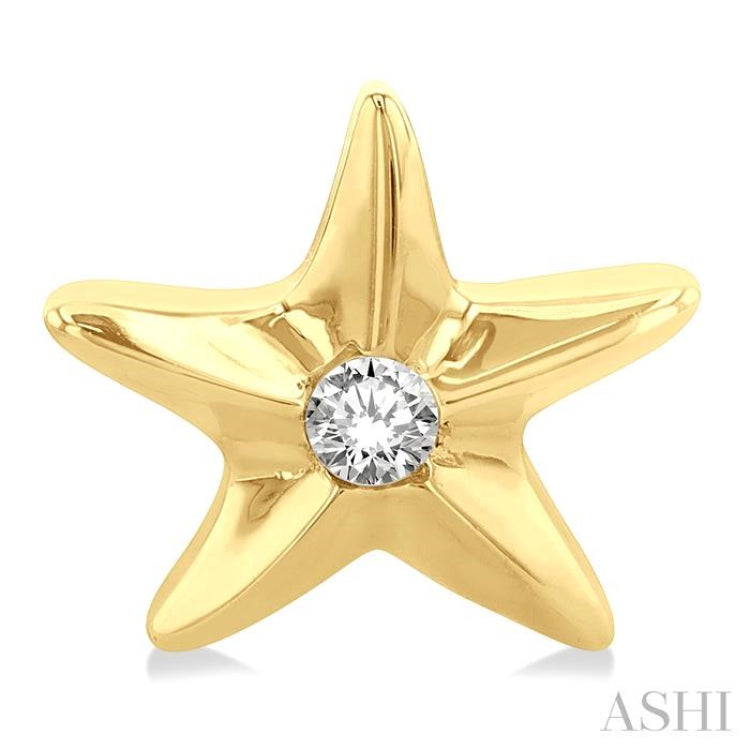 Starfish Petite Diamond Fashion Earrings