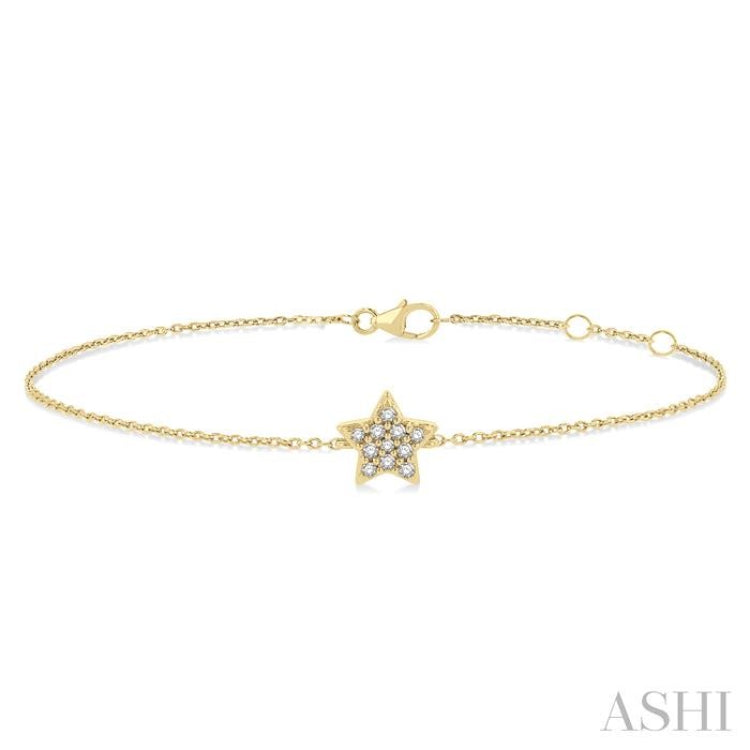 Star Petite Diamond Fashion Chain Bracelet