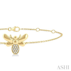 Bumble Bee Petite Diamond Fashion Chain Bracelet