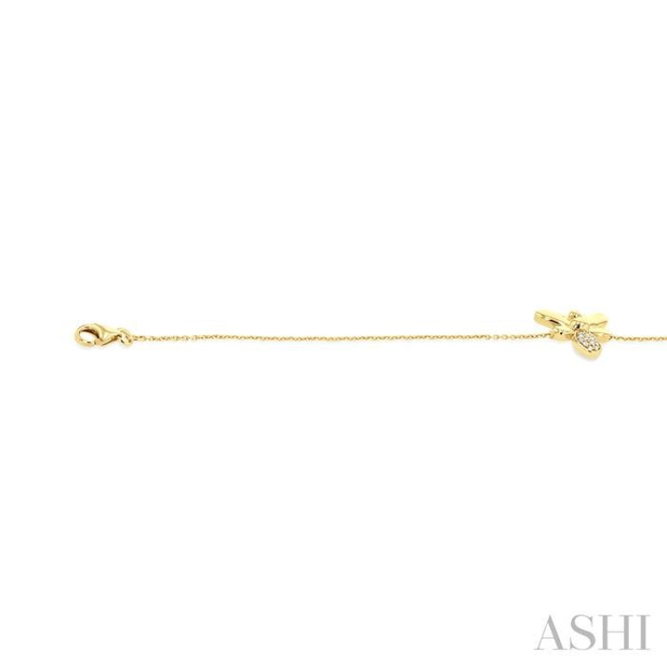 Bumble Bee Petite Diamond Fashion Chain Bracelet