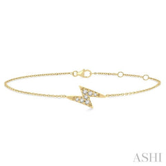 Lightning Bolt Petite Diamond Fashion Chain Bracelet