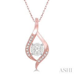 Round Shape Lovebright Diamond Pendant