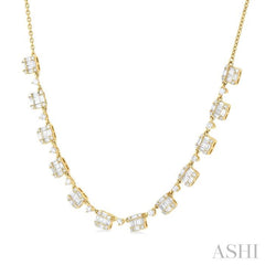 Halfway Fusion Diamond Necklace