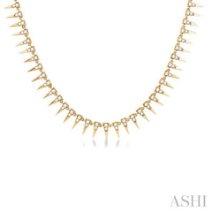 Spike Diamond Fashion Necklace