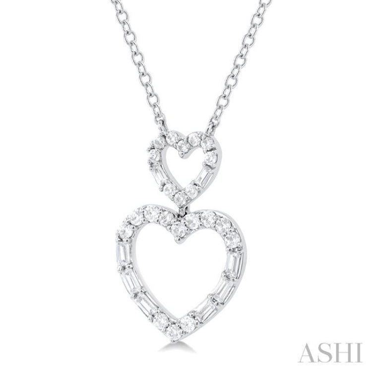 Heart Shape Diamond Necklace