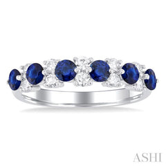 Alternate Gemstone & Diamond Band