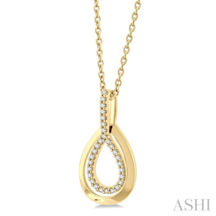 Pear Shape Petite Diamond Fashion Pendant