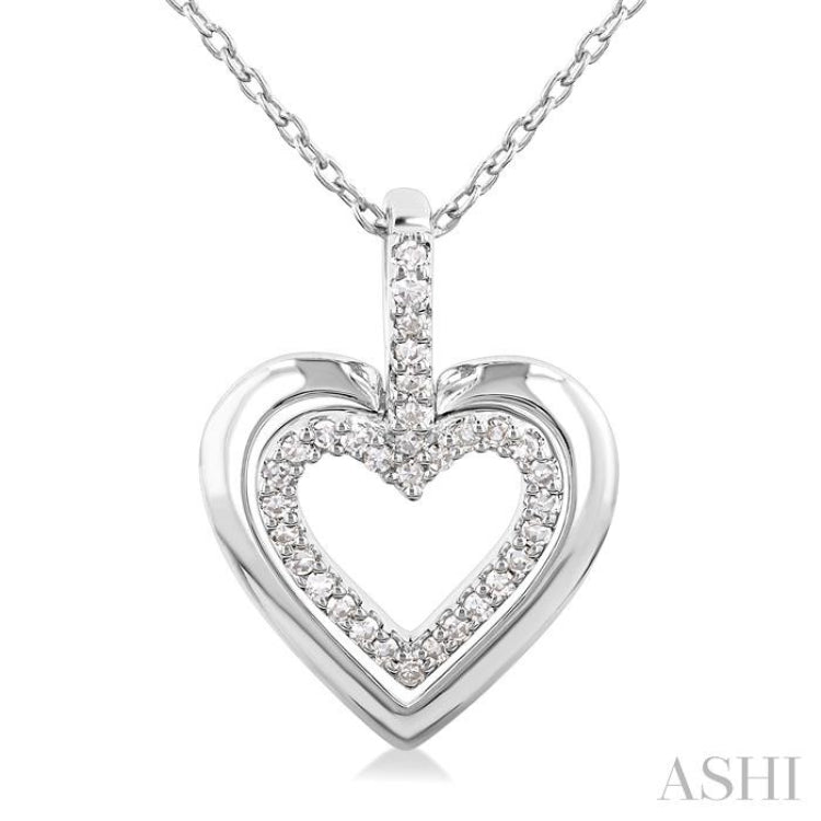 Heart Shape Petite Diamond Fashion Pendant