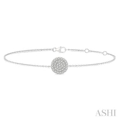 Circle Petite Diamond Fashion Chain Bracelet