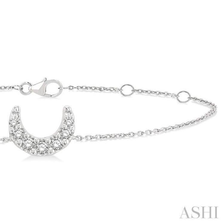 Moon Petite Diamond Fashion Chain Bracelet