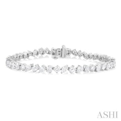 Mixed Shape Diamond Tennis Bracelet