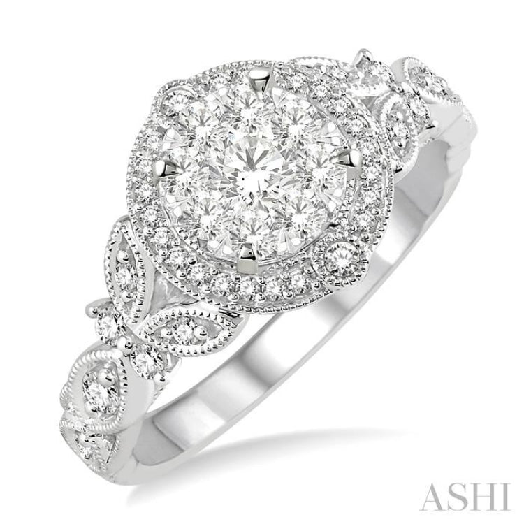 Halo Lovebright Diamond Engagement Ring