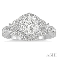 Halo Lovebright Diamond Engagement Ring