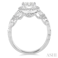 Halo Lovebright Diamond Engagement Ring