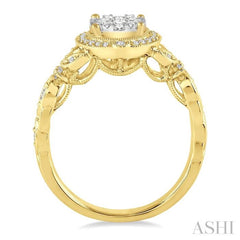 Halo Lovebright Diamond Engagement Ring