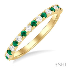 Alternate Gemstone & Petite Diamond Band