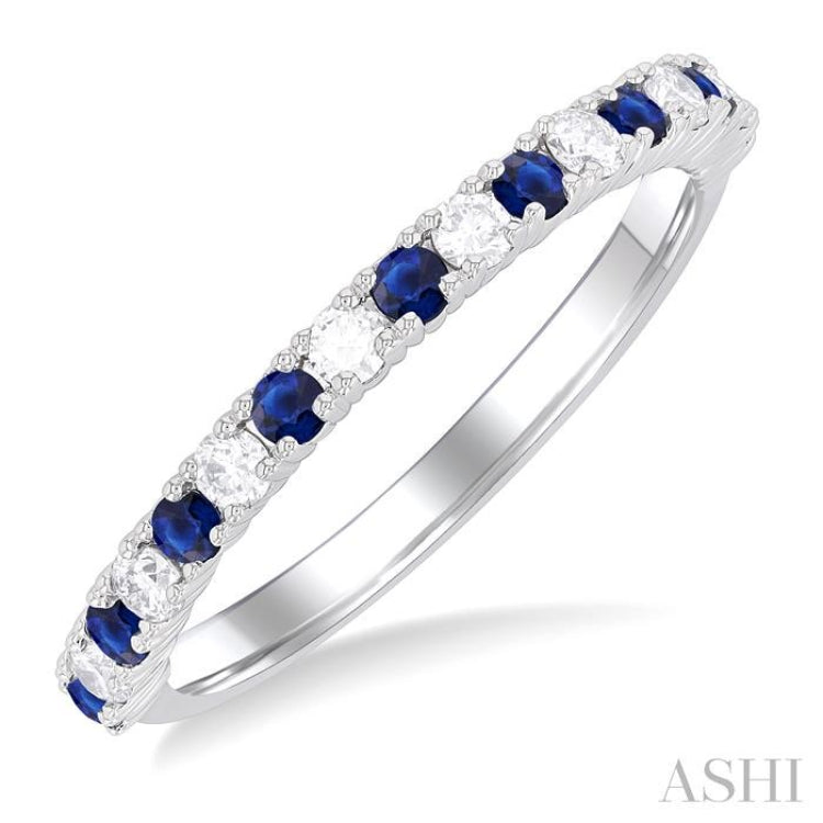 Alternate Gemstone & Petite Diamond Band