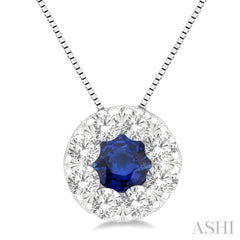 Lovebright Gemstone & Diamond Pendant