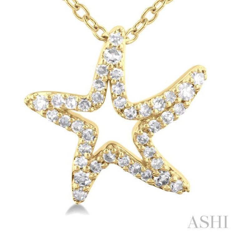 Starfish Petite Diamond Fashion Pendant