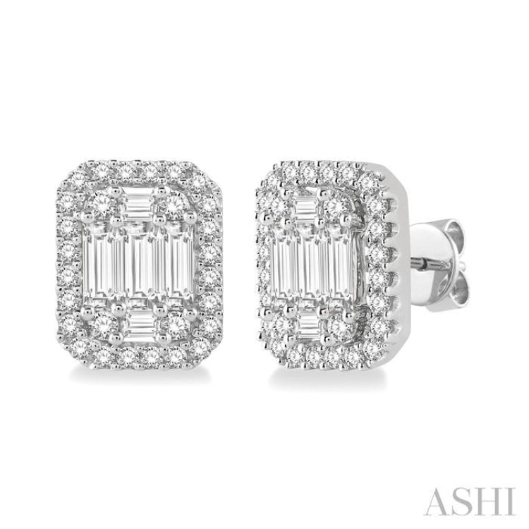 Halo Fusion Diamond Earrings