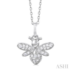 Bumble Bee Petite Diamond Fashion Pendant