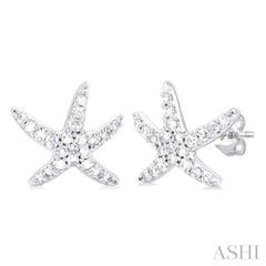 Starfish Petite Diamond Fashion Earrings