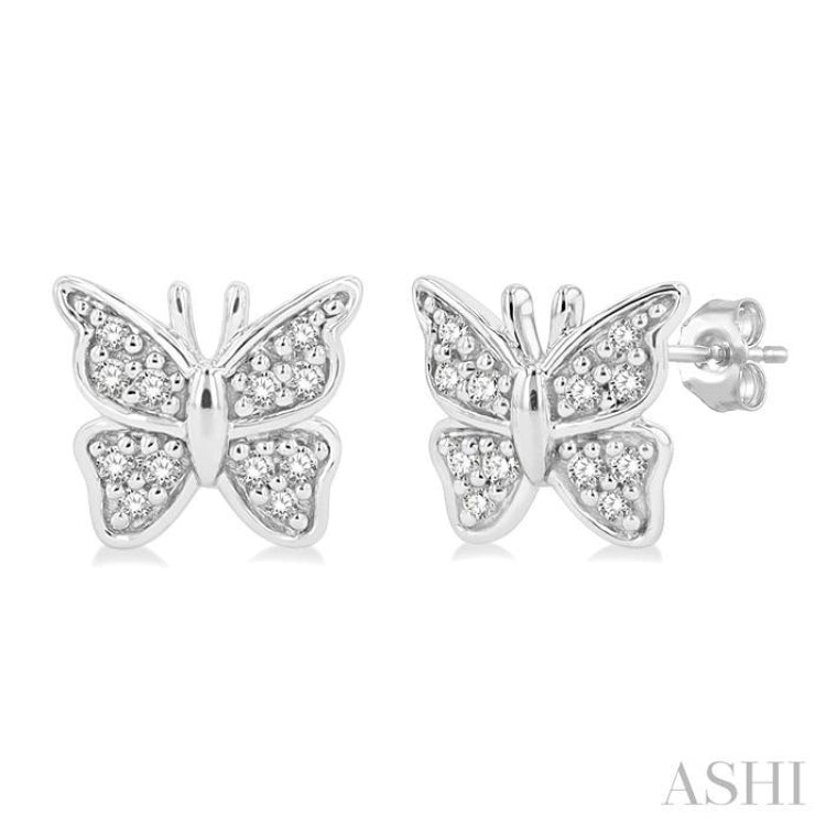 Butterfly Petite Diamond Fashion Earrings