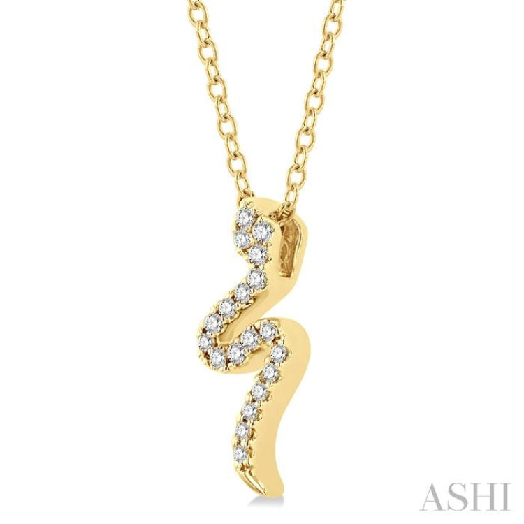 Snake Petite Diamond Fashion Pendant