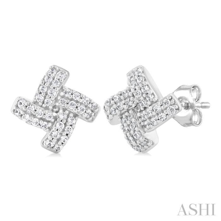 Knot Petite Diamond Fashion Earrings