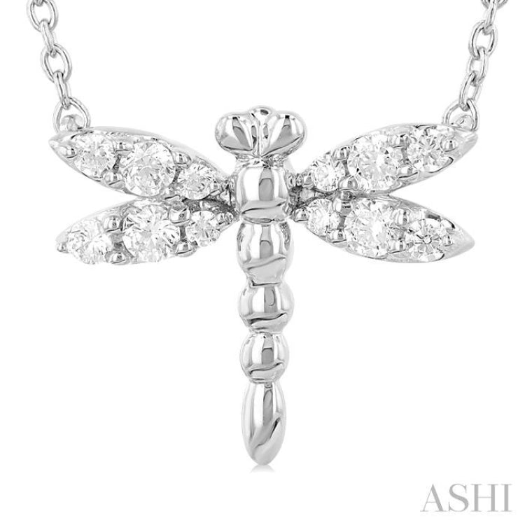 Dragonfly Petite Diamond Fashion Pendant