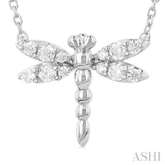 Dragonfly Petite Diamond Fashion Pendant