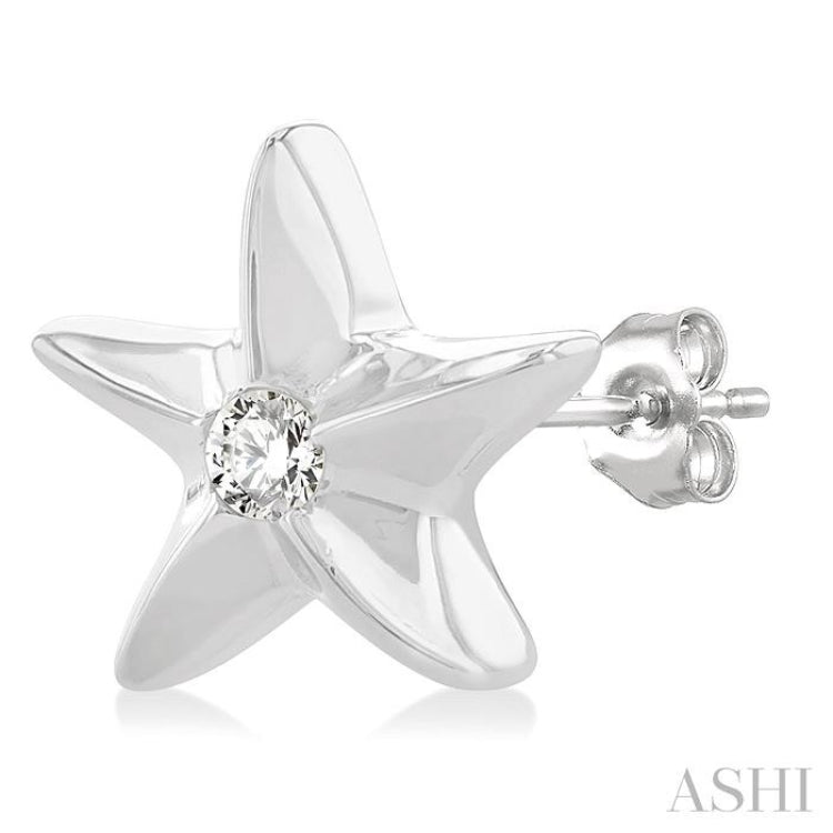 Starfish Petite Diamond Fashion Earrings