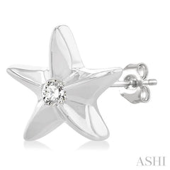 Starfish Petite Diamond Fashion Earrings